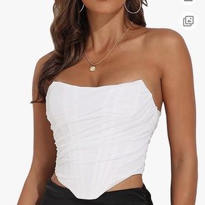 🤍NWT Modegal Zip Back Corset Bodyshaper Crop Top🤍